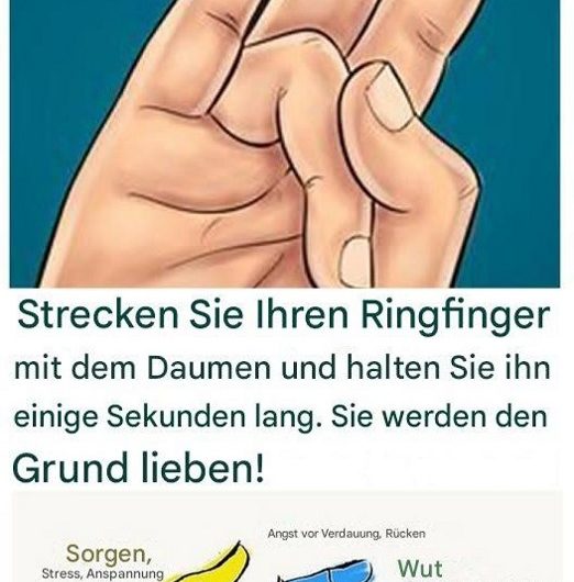Strecken Sie Ihren Ringfinger mit dem Daumen und halten Sie ihn – Entdecken Sie die überraschenden Vorteile!
