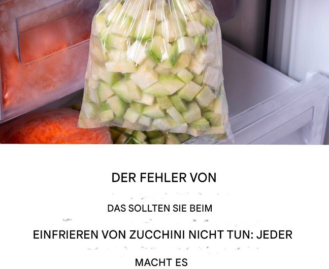 Zucchini einfrieren wie ein Profi: Die beste Methode, die dir niemand zeigt