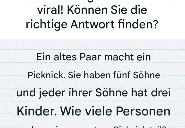 Dieses Rätsel geht im Internet viral: Können Sie die richtige Antwort finden?