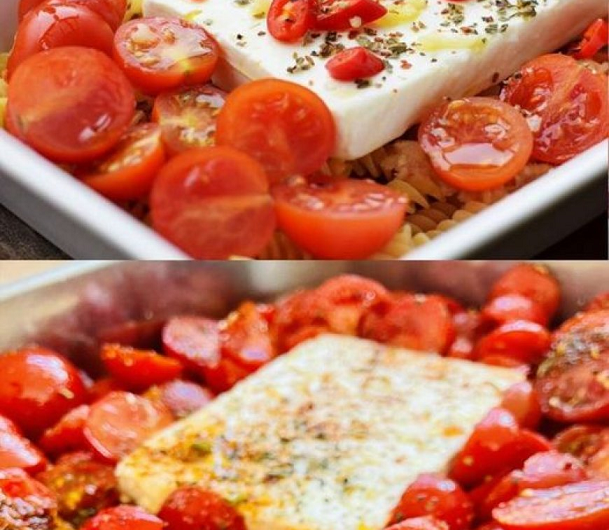 Gebackener Feta mit Tomaten aus dem Ofen – ein einfaches Rezept, das immer wieder aufs Neue begeistert