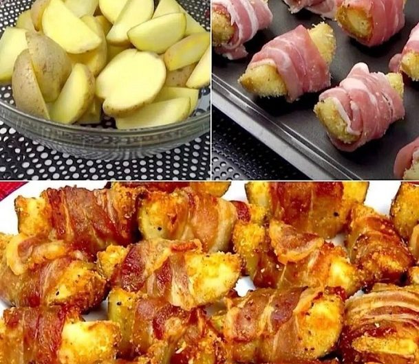 Vergessen Sie Ihre üblichen Kartoffeln! Eingewickelte Kartoffeln mit Speck – die originelle und leckere Mahlzeit