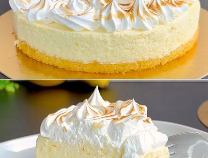 Zitronen-Baiser-Kuchen – weich, duftend und einfach himmlisch