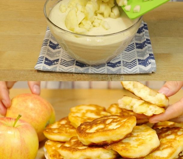 Apfel-Joghurt-Pfannkuchen in 3 Minuten – so einfach, dass man sie fast jeden Tag essen könnte