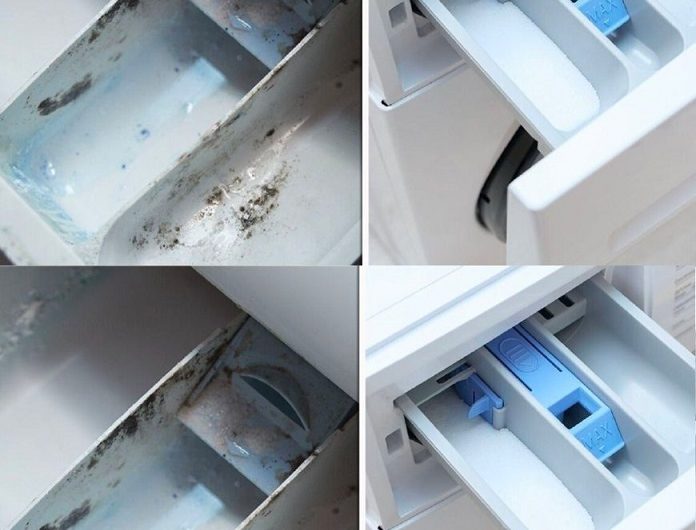 Der geniale Trick zum Reinigen der Waschmaschinenschublade – wie neu und frei von Schimmel