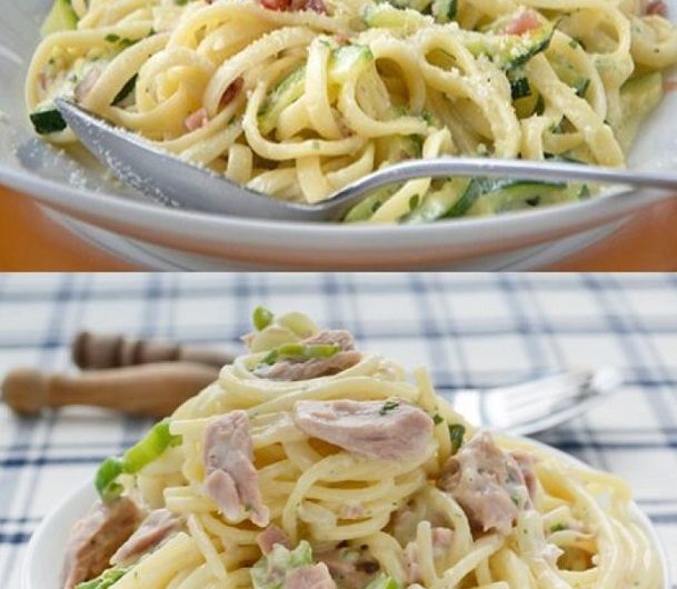 Thunfisch Spaghetti – schnell, cremig, würzig und einfach ein Gericht zum Verlieben