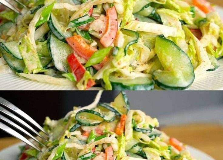 Frischer Sommersalat mit Gurke & Paprika – so mache ich ihn immer für meine Familie