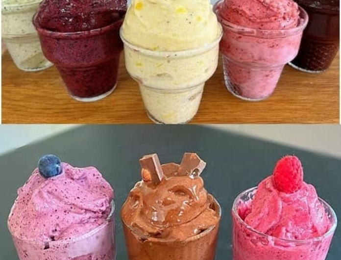 Zuckerfreies Eis! Keine Milch! Nur 2 Zutaten! In 1 Minute