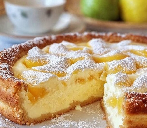 Ich hab diesen Apfelkuchen mit Vanillepudding ausprobiert – mein Mann konnte nicht aufhören zu essen! Der „Unschlagbare Apfelkuchen“, der in 10 Minuten im Ofen ist!