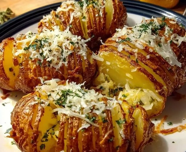 Knusprige Hasselback-Kartoffeln aus der Heißluftfritteuse – Das Kartoffelwunder vom Land, das selbst Omas Bratkartoffeln Konkurrenz macht