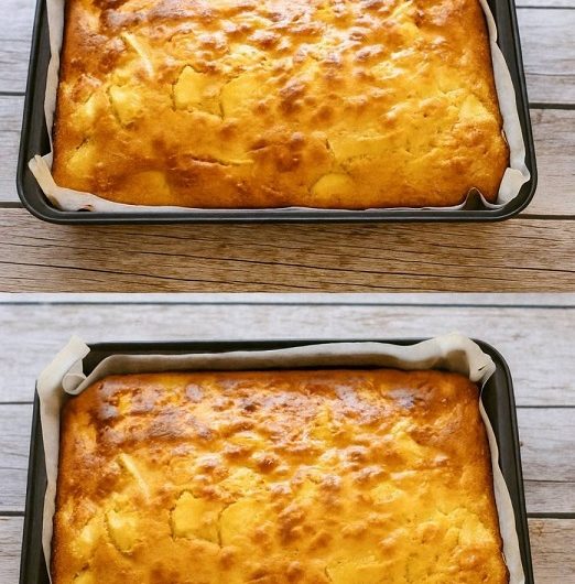 Goldener 5-Apfel-Blitzkuchen — in 15 Minuten vorbereitet, wie von Oma