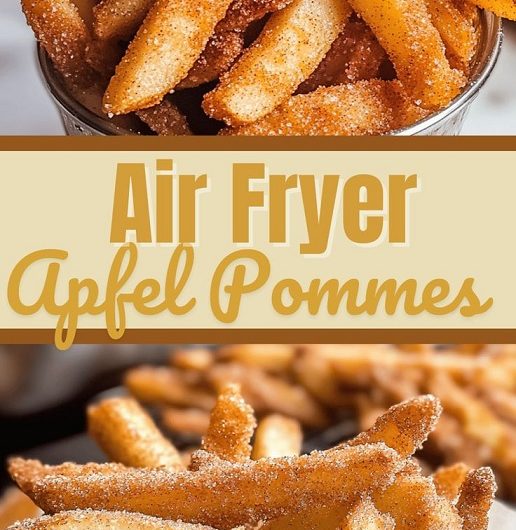 Crispy Air Fryer Apfelpommes mit Zimt-Zucker – Das herbstliche Wunder, das ich jetzt ständig mache