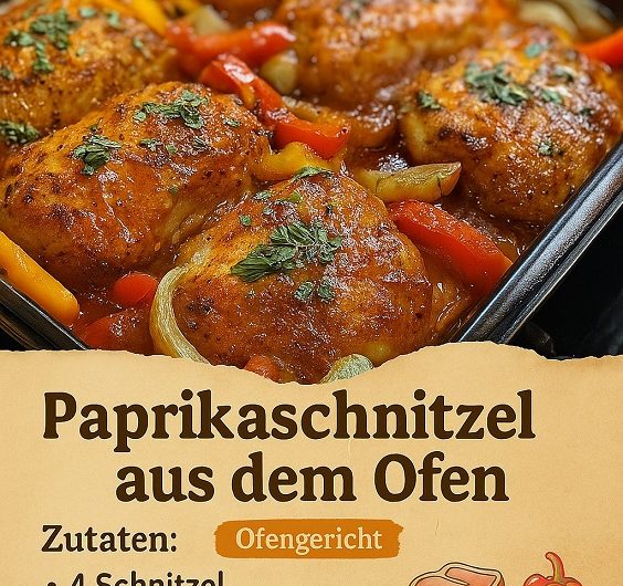 Paprikaschnitzel aus dem Ofen – das Familienrezept, das alle lieben
