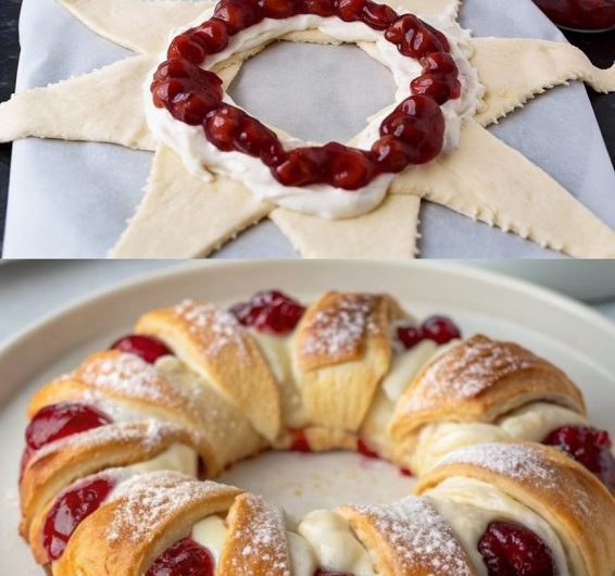 Dieser Kirsch-Frischkäse-Kranz überlebt keine Kaffeerunde