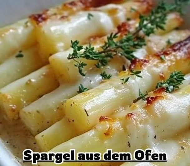Schmeckt immer und ist in wenigen Minuten vorbereitet – Spargel aus dem Ofen, wie ich ihn jedes Frühjahr mache
