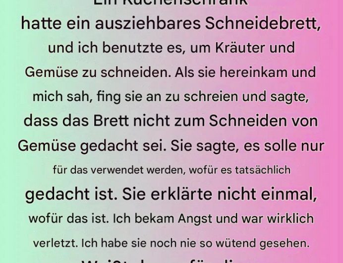 Ich benutzte es jahrelang falsch – und erst bei meiner Schwiegermutter verstand ich, wofür dieses ausziehbare Küchenbrett wirklich gedacht war
