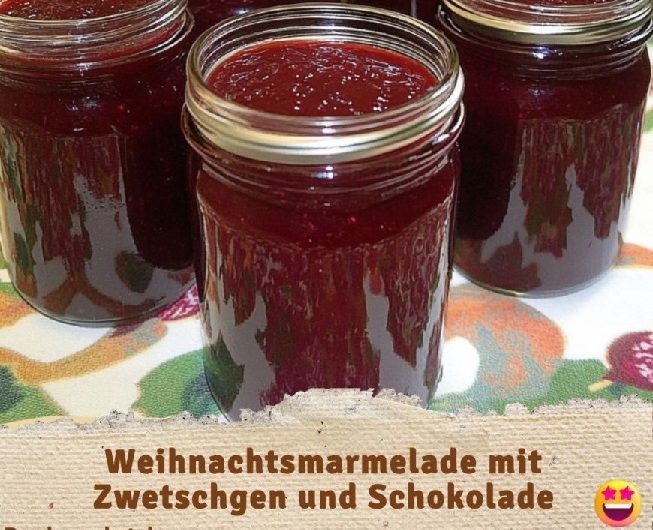 Weihnachtsmarmelade mit Zwetschgen und Schokolade – Der süße Zauber der Feiertage, wie ich ihn seit Jahren koche