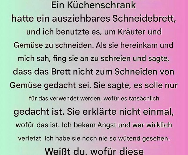Wussten Sie schon? Die vergessene Geschichte des ausziehbaren Küchenschneidebretts – ein Stück Alltag, das Generationen verbunden hat