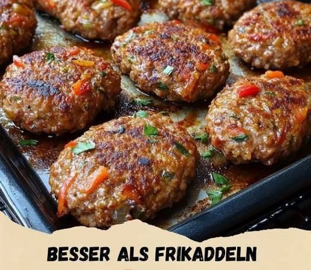 Besser als Frikadellen – diese saftigen Hacksteaks mit Paprika backe ich sicher zweimal pro Woche