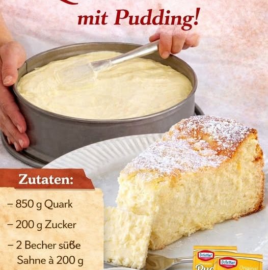 Verführerisch leckerer 6-Minuten-Quarkkuchen mit Pudding – der Kuchen, den ich immer backe, wenn alle staunen sollen