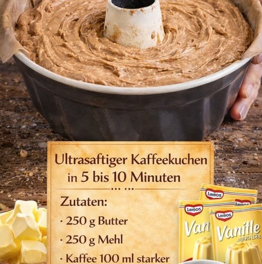 5-Minuten-Kaffeekuchen für jede Gelegenheit – Omas saftiger Klassiker, der immer gelingt