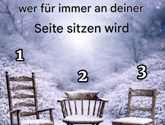 Such dir einen Stuhl aus – und entdecke, wer wirklich für immer an deiner Seite sitzen wird