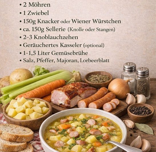 DDR-Kartoffelsuppe nach Omas Rezept – ein einfacher Topf, der nach Zuhause schmeckt