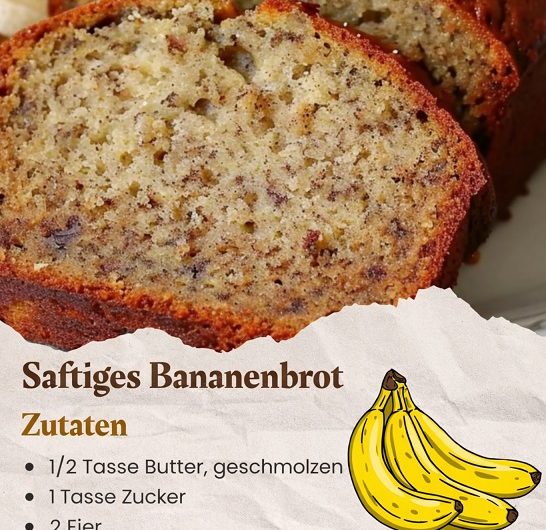 Saftiges Bananenbrot wie früher – das Rezept, das bei uns nie alt wird