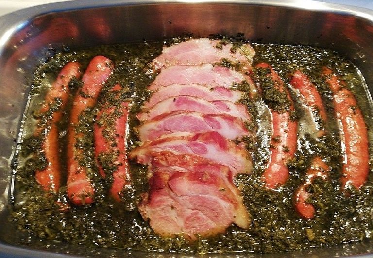 Geschmorter Grünkohl mit Kasseler – so wie er früher bei uns auf den Tisch kam