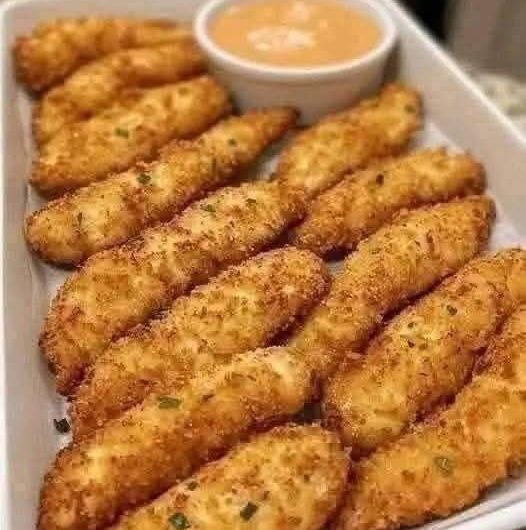 Crispy Chicken Strips – knusprige Hähnchenstreifen, wie sie bei uns immer als Erste verschwinden