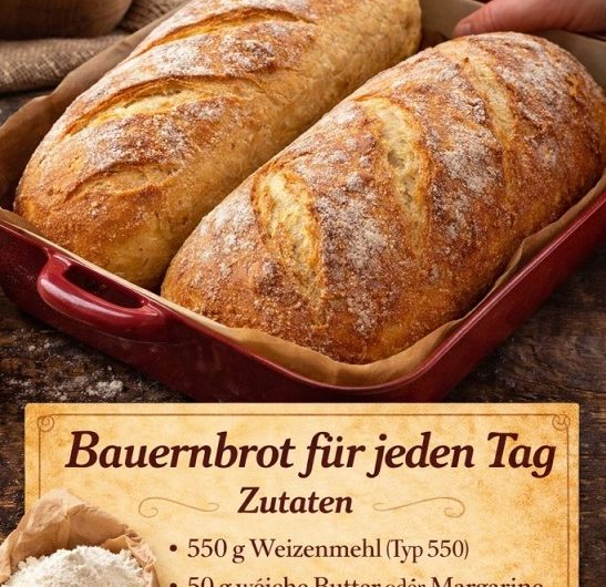 Das beste Brot überhaupt – mein Bauernbrot mit Gelinggarantie, wie es bei uns seit Jahren gebacken wird