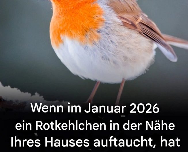 Wenn Sie in der Nähe Ihres Hauses ein Rotkehlchen sehen – warum dieser kleine Vogel für viele Menschen mehr ist als nur ein Zufall