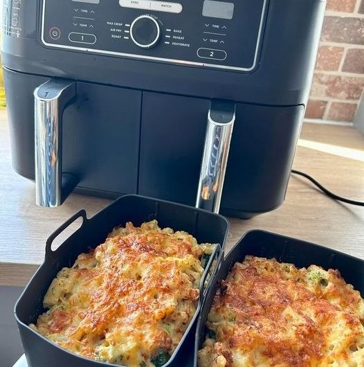 Cremige Airfryer-Makkaroni mit Käse – mein ehrliches Wohlfühlgericht für stressige Tage