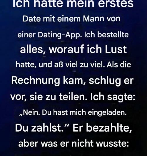 Ein Date, eine Nacht – und warum ich seitdem vieles anders sehe