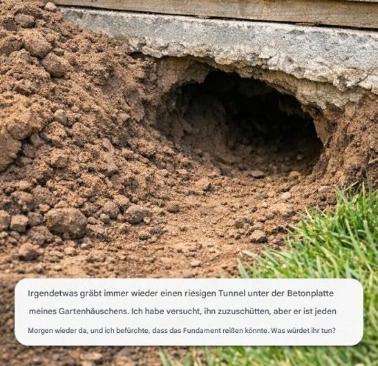 Der mysteriöse Tunnel unter meinem Gartenhaus – was wirklich dahintersteckte und wie ich das Problem gelöst habe