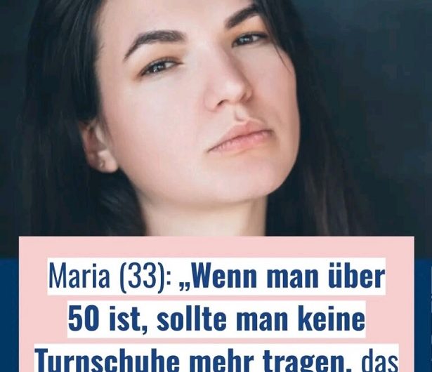 Mit einem Satz löst sie eine riesige Diskussion aus – dürfen Menschen über 50 noch Sneaker tragen?