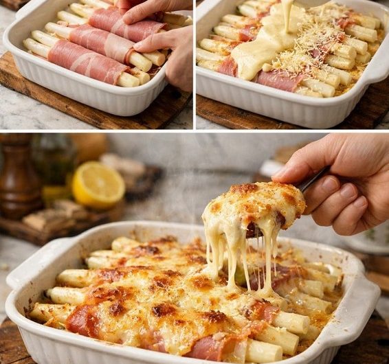 Spargel überbacken wie aus dem Ofen meiner liebsten Frühlingsküche – cremig, herzhaft und einfach zum Verlieben