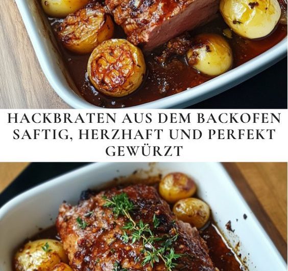 Hackbraten aus dem Backofen – Saftig, herzhaft und perfekt gewürzt