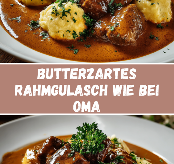 Butterzartes Rahmgulasch mit Serviettenknödeln – Deutsches Comfort Food wie bei Oma
