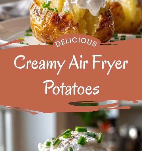 Kremige Ofenkartoffeln Aus Der Heißluftfritteuse Mit Sour Cream