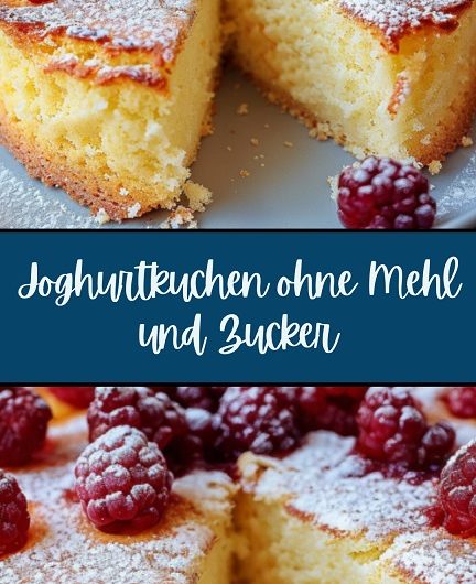Joghurtkuchen ohne Mehl und Zucker