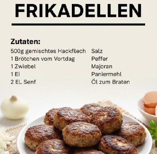 Das Geheimnis von Omas besten Frikadellen – saftig, würzig und wie früher