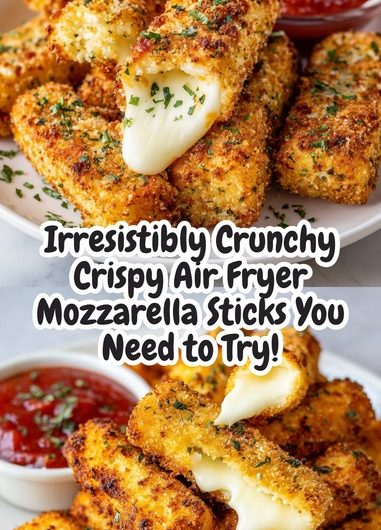 Köstlich knusprige Mozzarella-Sticks aus der Heißluftfritteuse – Sie werden sie lieben!