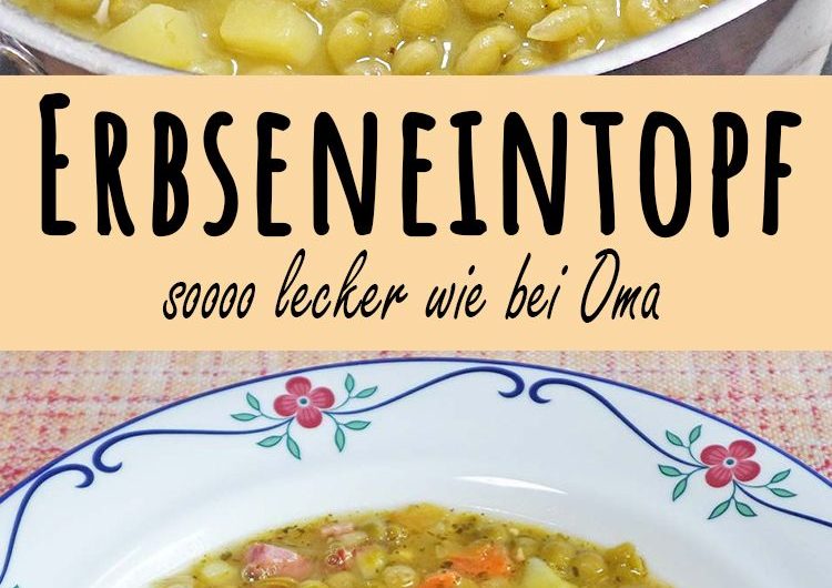 Erbseneintopf mit Kassler einfaches Rezept