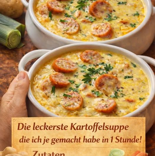 Genial, die leckerste Kartoffelsuppe die ich je gemacht habe in 1 Stunde! – Kochen Mit Uns