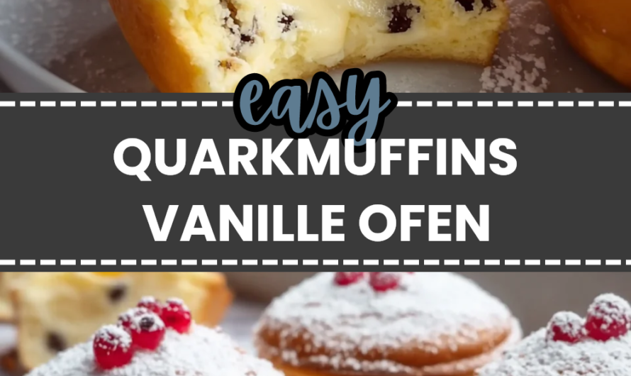 Köstliche Quarkmuffins Mit Vanillepudding Für Den Ofen
