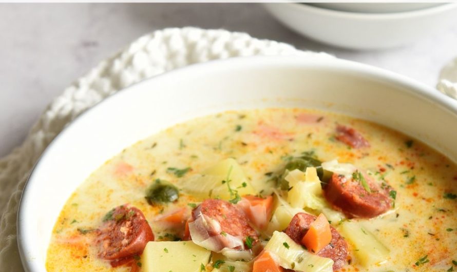 Kabanossi-Kartoffelsuppe. Wie von Oma.