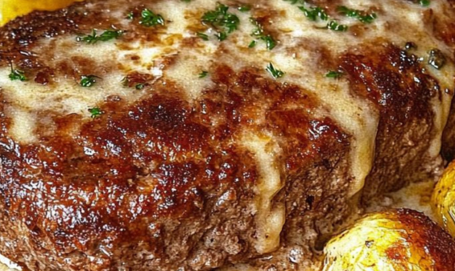 Alles aus einer Form! ?? Cremiger Hackbraten mit Sahnekartoffeln.