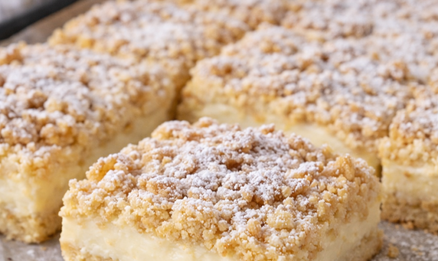 15 Minuten Vanillepudding Streuselkuchen vom Blech – Beste Essen