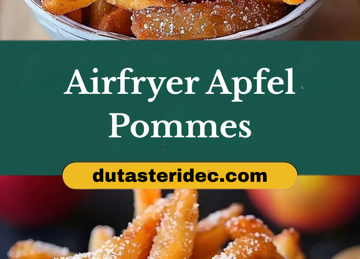 Knusprige Apfel Pommes aus der Heißluftfritteuse: So einfach, so lecker & mega crispy!