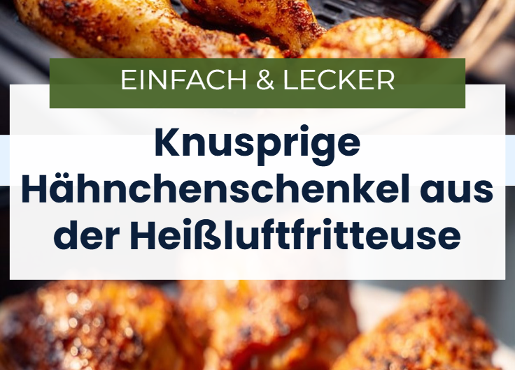 Essen Und Trinken: Knusprige Hähnchenschenkel aus der Heißluftfritteuse schnell zubereitet